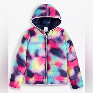 EPIC THREADS NWT rainbow Reversible girl coat size L (size 12/14)